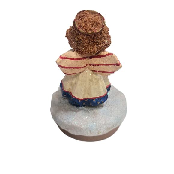 Young's Inc. Vintage Cutest Little Jar/Candle Stopper Christmas Angel w/Harp - Picture 4 of 8